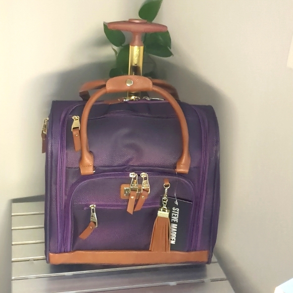 Steve Madden Handbags - 15 Inch Under Seat Bag for Women (Shadow Purple)
